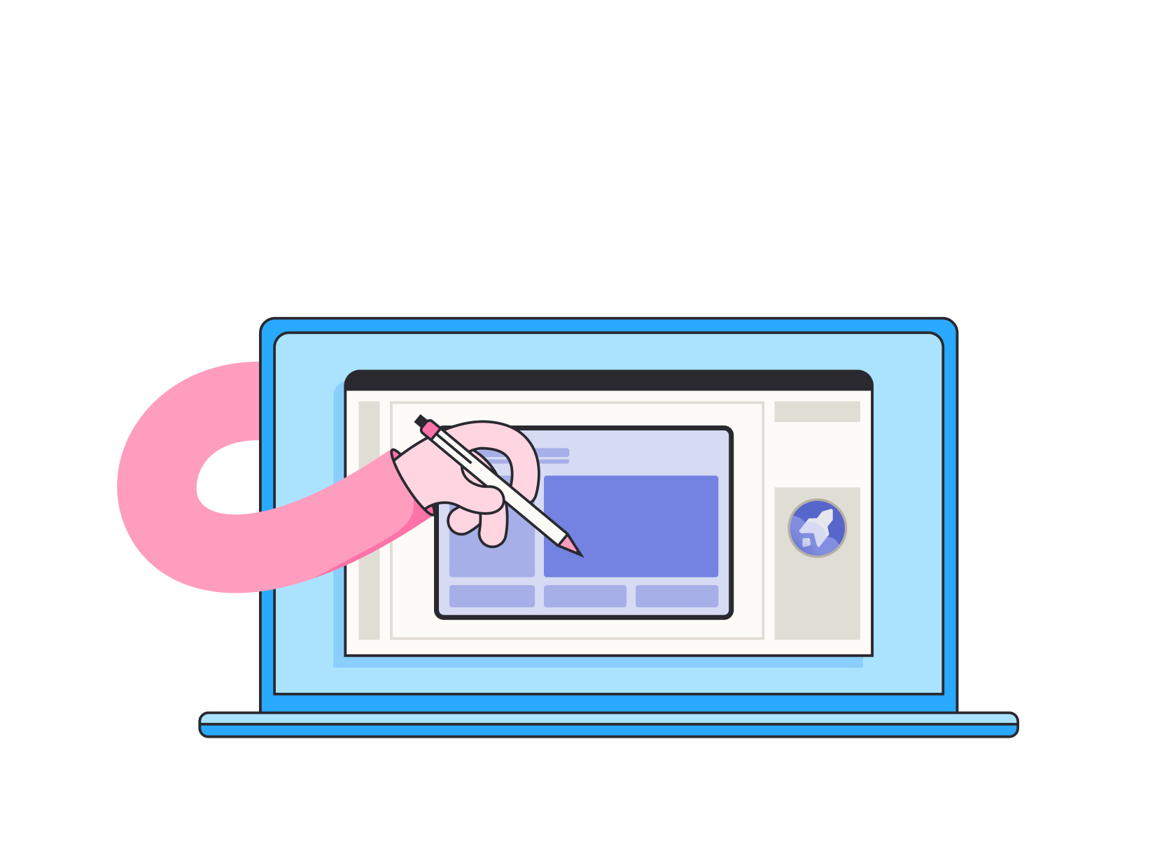 Illustration of wand presenting a demo