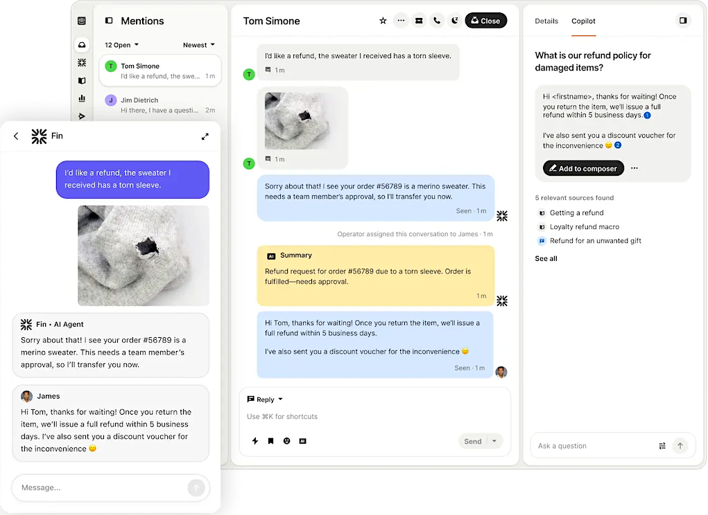 Intercom AI Tool for Sales